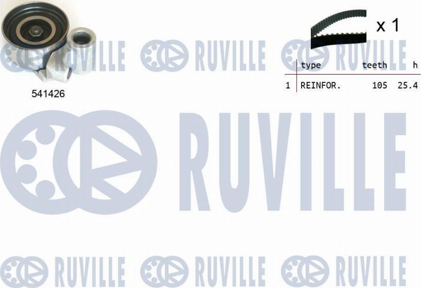 Ruville 550408 - Timing Belt Set autospares.lv