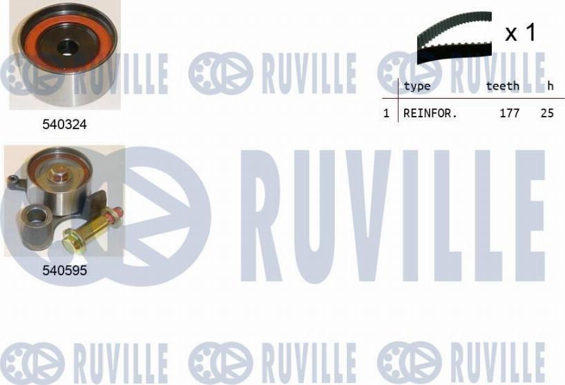 Ruville 550484 - Timing Belt Set autospares.lv
