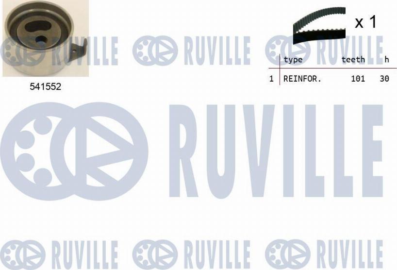 Ruville 550428 - Timing Belt Set autospares.lv