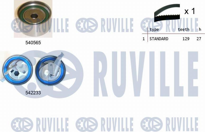 Ruville 550478 - Timing Belt Set autospares.lv