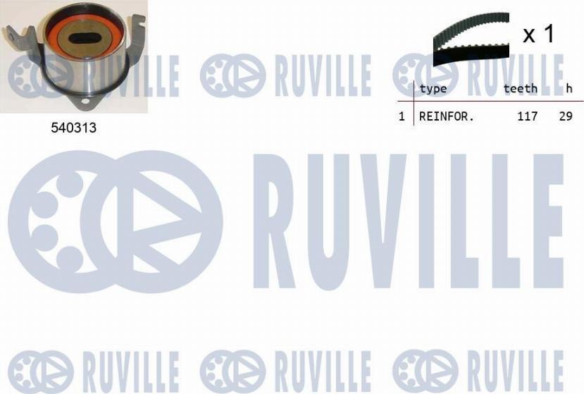 Ruville 550473 - Timing Belt Set autospares.lv