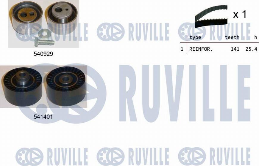 Ruville 550513 - Timing Belt Set autospares.lv