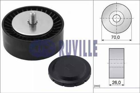 Ruville 55065 - Pulley, v-ribbed belt autospares.lv