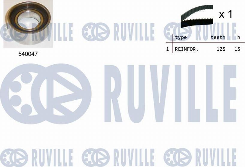 Ruville 550048 - Timing Belt Set autospares.lv