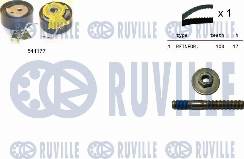 Ruville 550050 - Timing Belt Set autospares.lv
