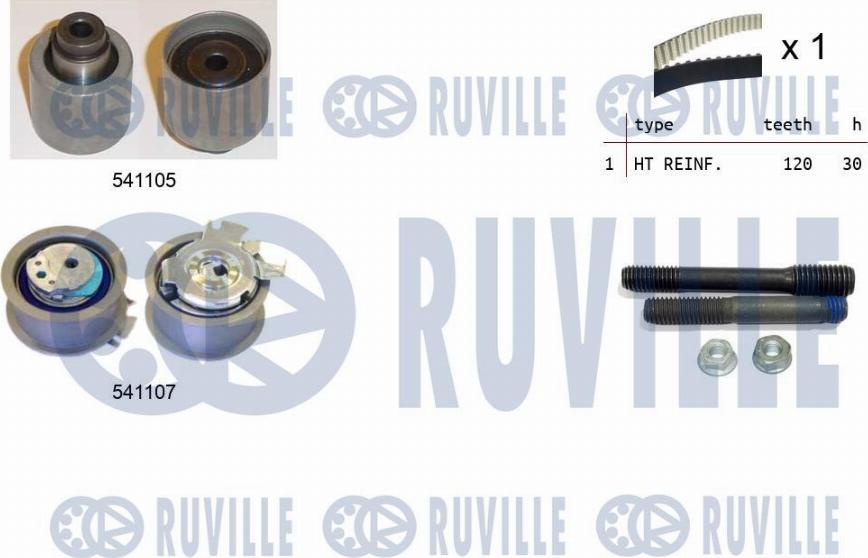 Ruville 550061 - Timing Belt Set autospares.lv