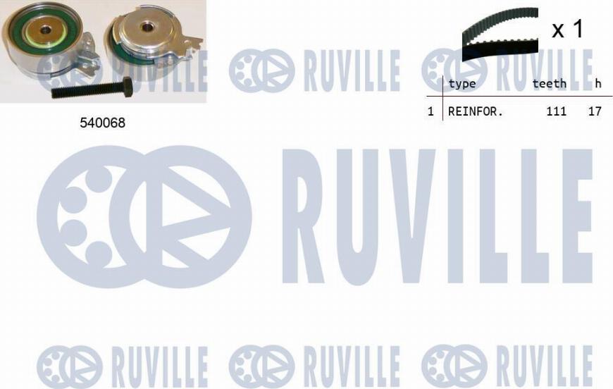 Ruville 550005 - Timing Belt Set autospares.lv