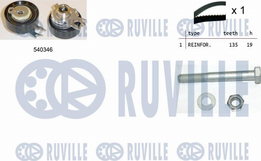 Ruville 550007 - Timing Belt Set autospares.lv