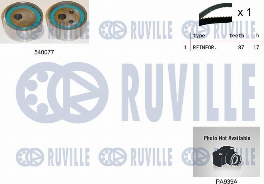 Ruville 5500101 - Water Pump & Timing Belt Set autospares.lv