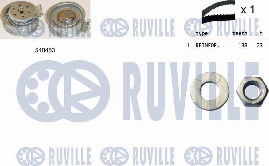 Ruville 550013 - Timing Belt Set autospares.lv