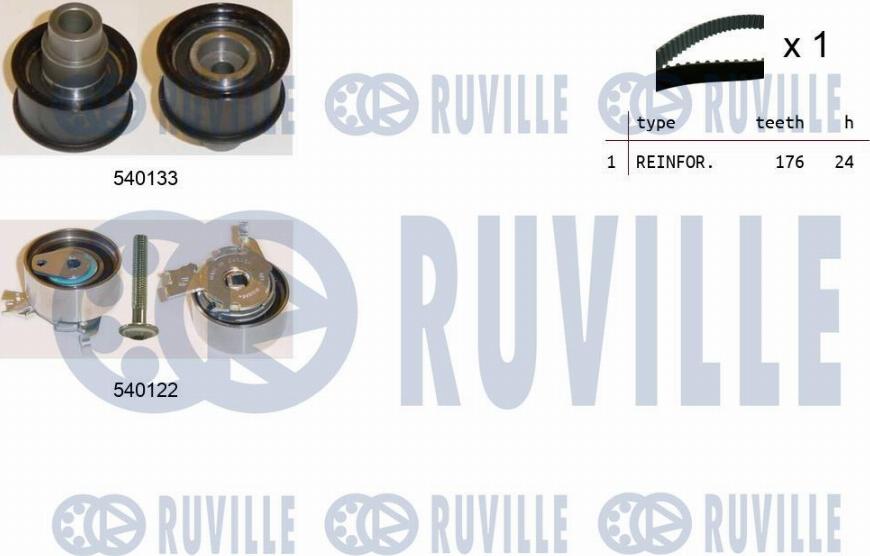 Ruville 550089 - Timing Belt Set autospares.lv