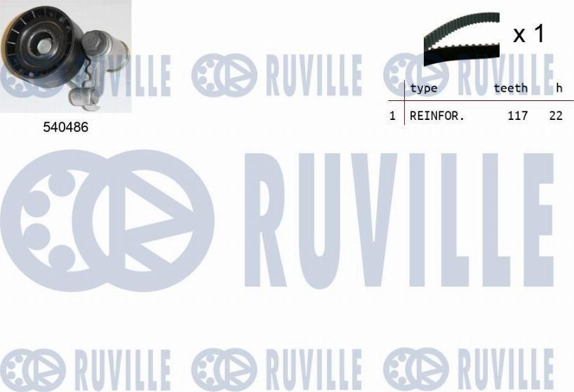 Ruville 550029 - Timing Belt Set autospares.lv
