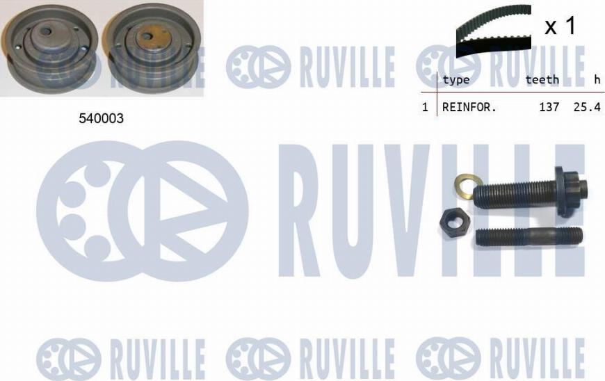 Ruville 550074 - Timing Belt Set autospares.lv