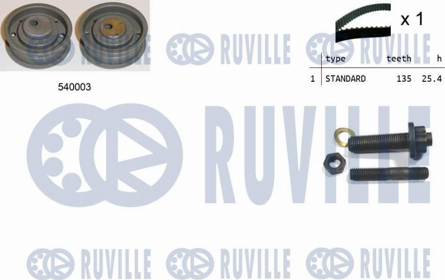 Ruville 550071 - Timing Belt Set autospares.lv