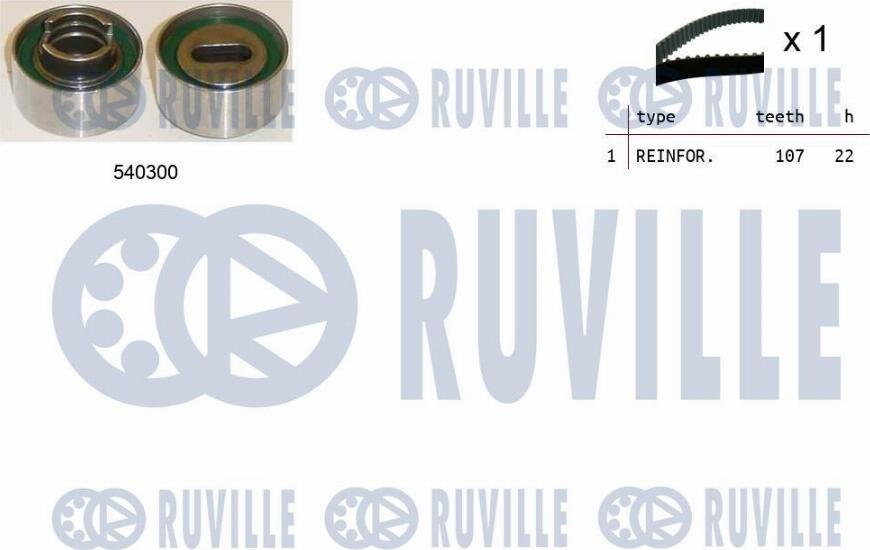 Ruville 550194 - Timing Belt Set autospares.lv