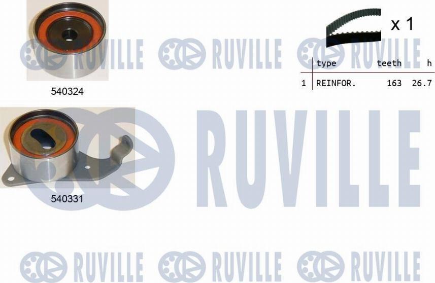Ruville 550190 - Timing Belt Set autospares.lv