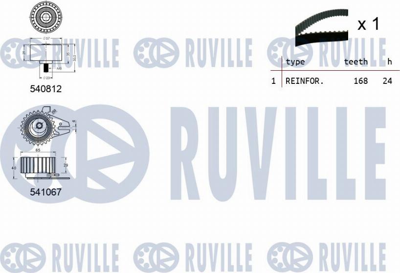 Ruville 550144 - Timing Belt Set autospares.lv