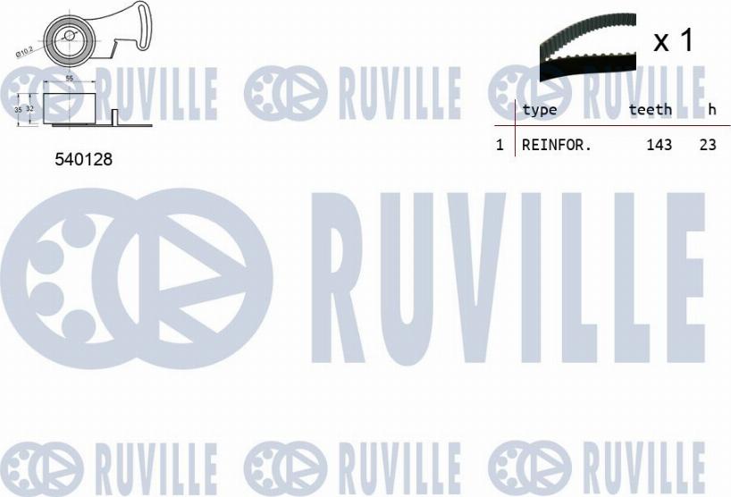 Ruville 550147 - Timing Belt Set autospares.lv