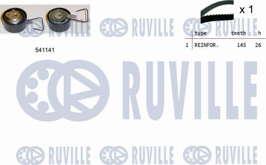 Ruville 550154 - Timing Belt Set autospares.lv