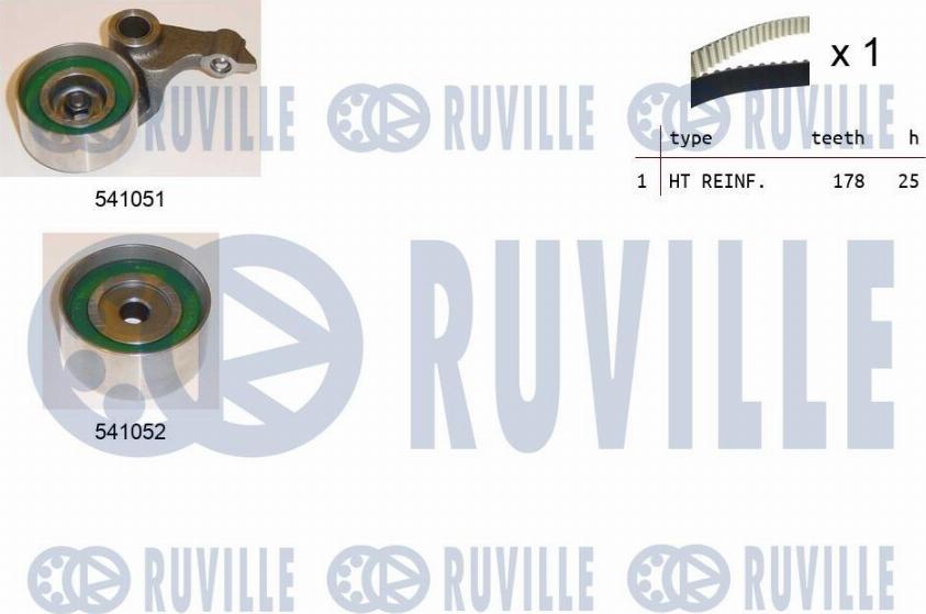 Ruville 550156 - Timing Belt Set autospares.lv