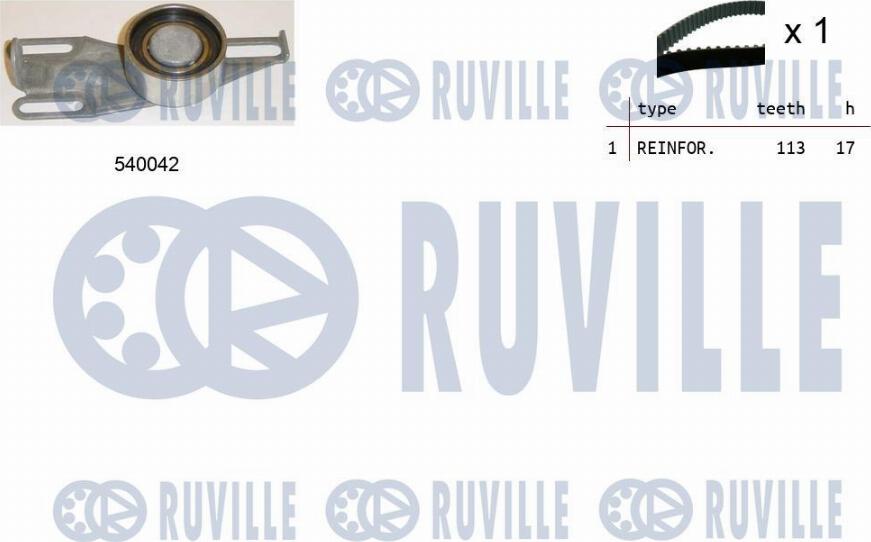 Ruville 550169 - Timing Belt Set autospares.lv