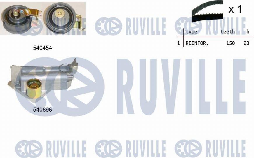 Ruville 550104 - Timing Belt Set autospares.lv