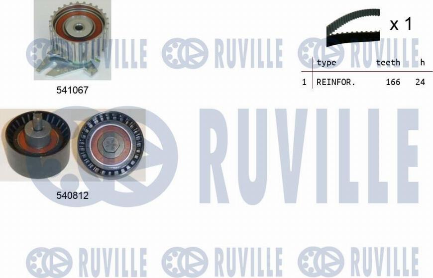 Ruville 550101 - Timing Belt Set autospares.lv