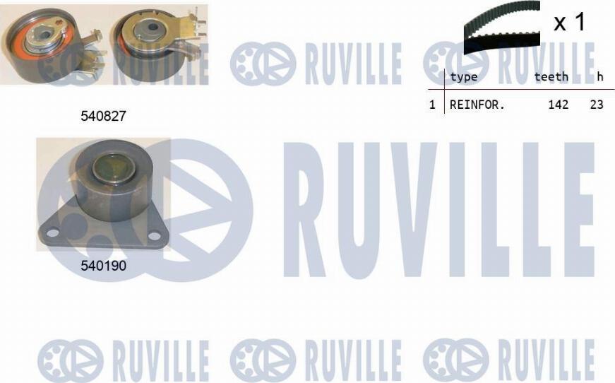 Ruville 550110 - Timing Belt Set autospares.lv