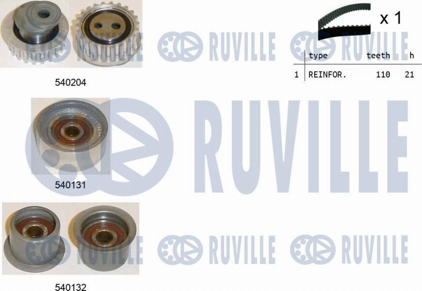 Ruville 550130 - Timing Belt Set autospares.lv