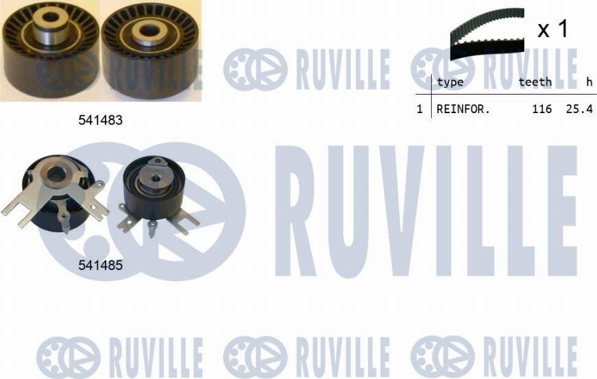 Ruville 550125 - Timing Belt Set autospares.lv