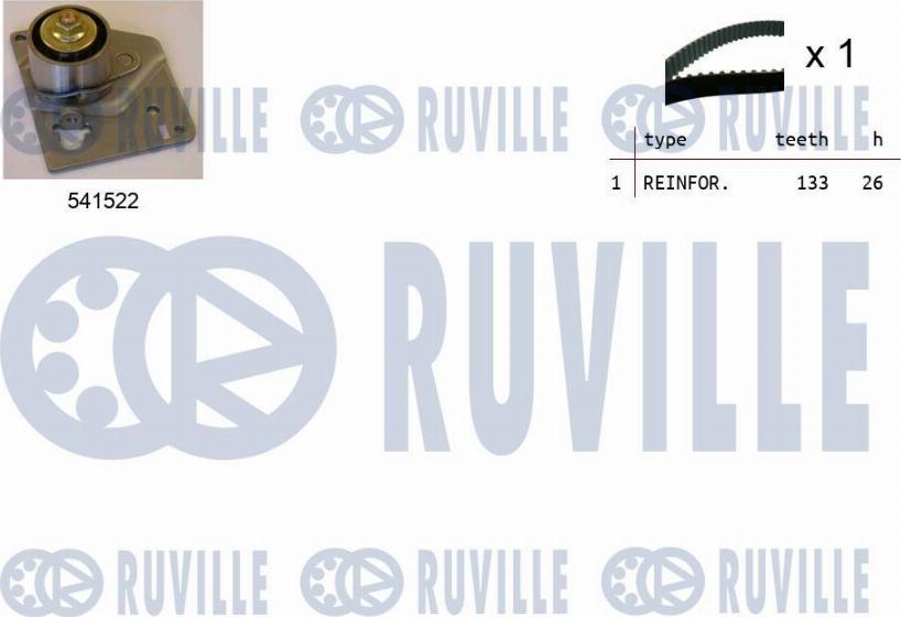 Ruville 550128 - Timing Belt Set autospares.lv