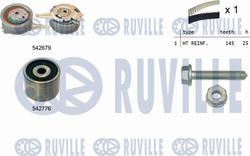 Ruville 550391 - Timing Belt Set autospares.lv