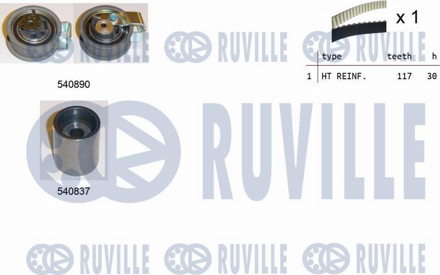 Ruville 550342 - Timing Belt Set autospares.lv