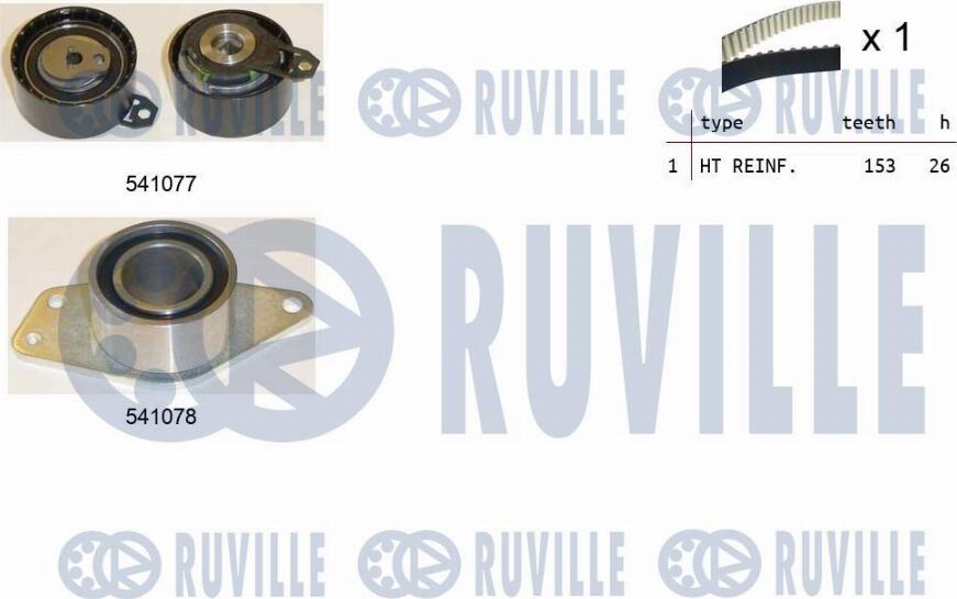 Ruville 550347 - Timing Belt Set autospares.lv