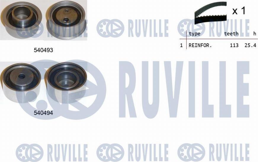 Ruville 550359 - Timing Belt Set autospares.lv