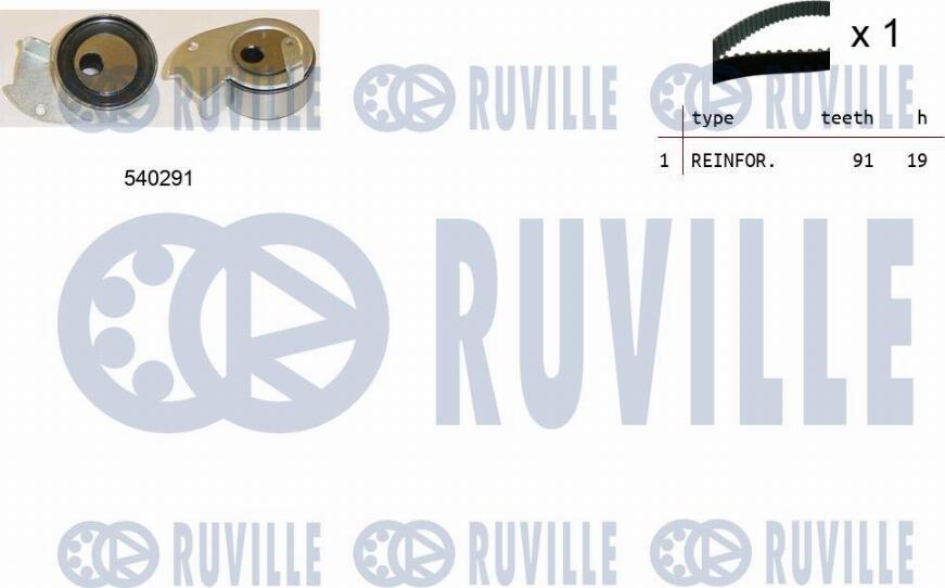 Ruville 550353 - Timing Belt Set autospares.lv