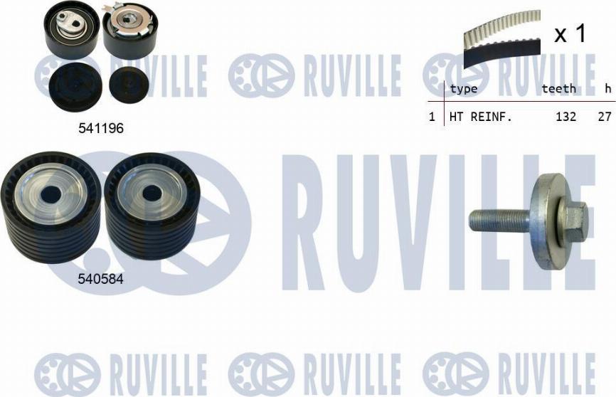 Ruville 550357 - Timing Belt Set autospares.lv