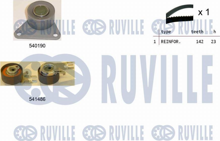 Ruville 550364 - Timing Belt Set autospares.lv