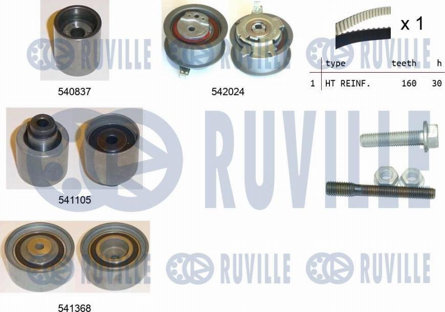 Ruville 550305 - Timing Belt Set autospares.lv