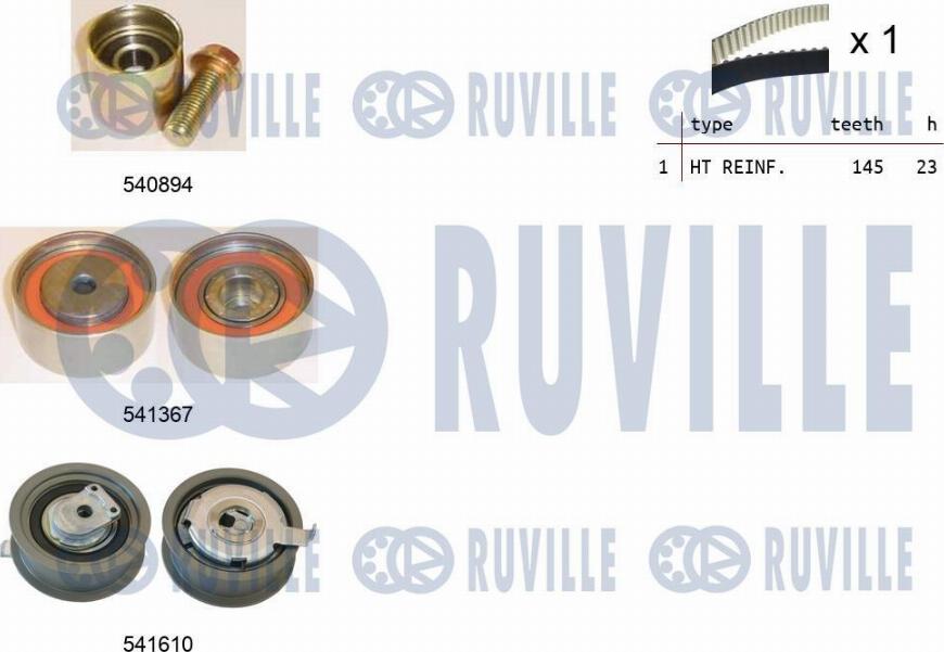 Ruville 550312 - Timing Belt Set autospares.lv