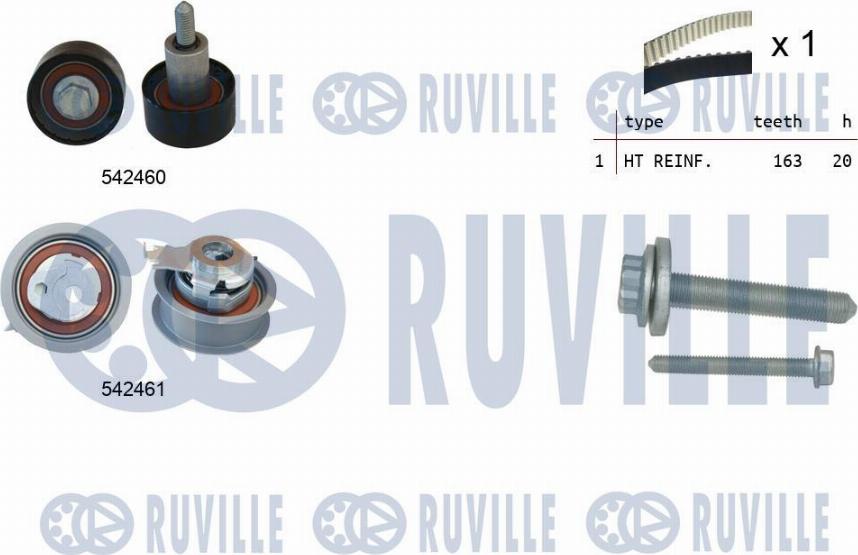 Ruville 550384 - Timing Belt Set autospares.lv