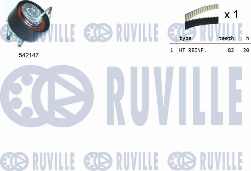 Ruville 550334 - Timing Belt Set autospares.lv