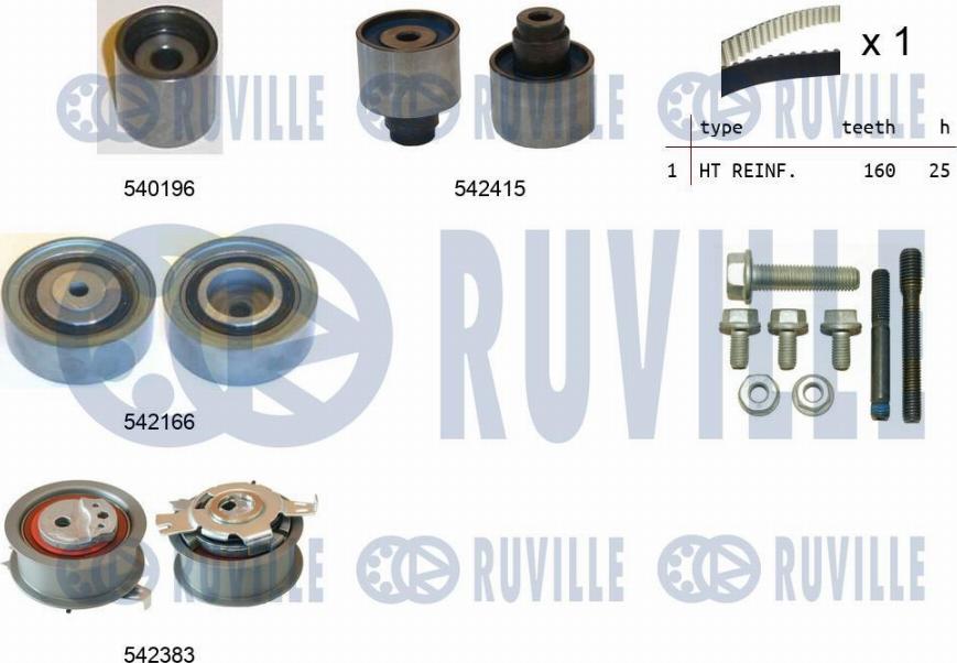 Ruville 550335 - Timing Belt Set autospares.lv