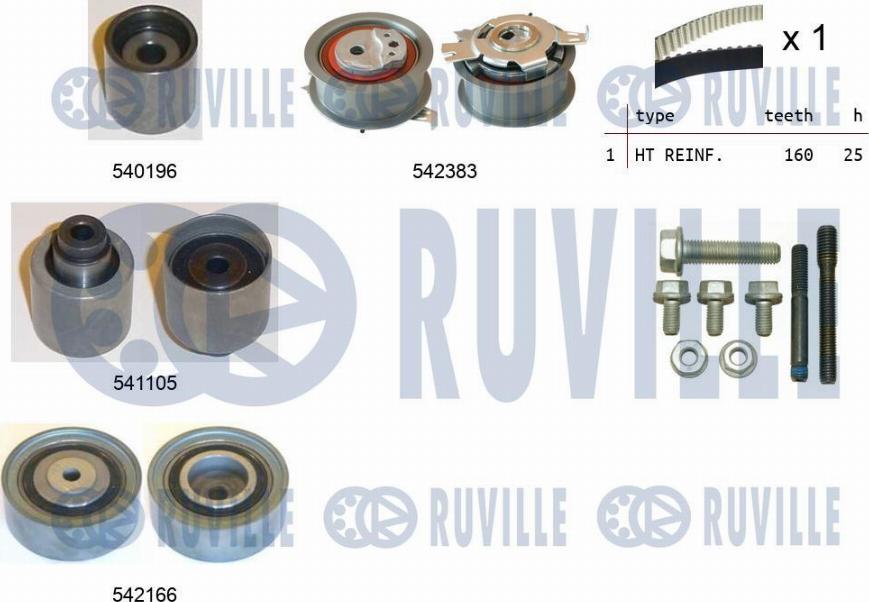 Ruville 550333 - Timing Belt Set autospares.lv