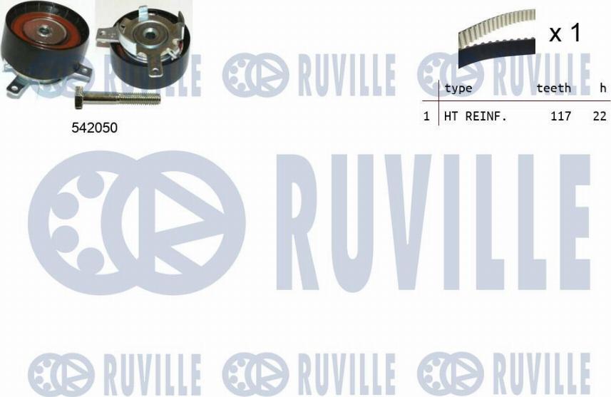 Ruville 550337 - Timing Belt Set autospares.lv