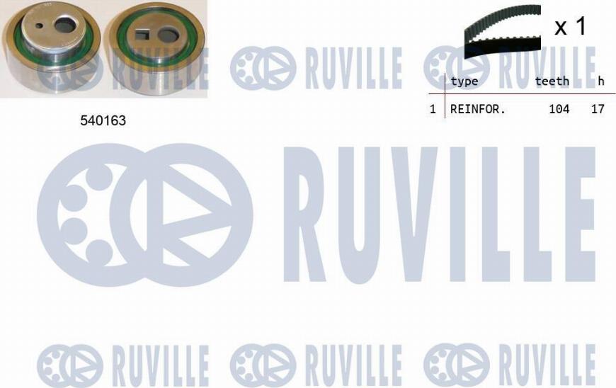 Ruville 550329 - Timing Belt Set autospares.lv