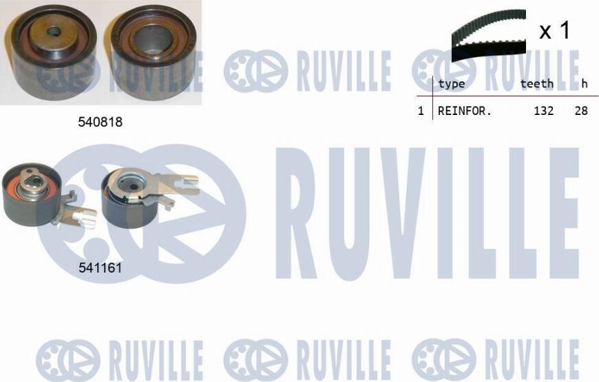 Ruville 550326 - Timing Belt Set autospares.lv