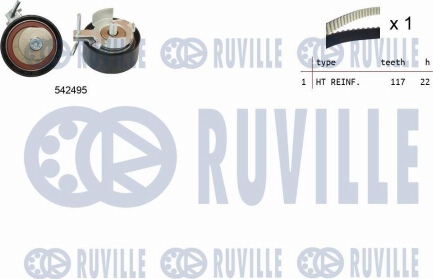Ruville 550374 - Timing Belt Set autospares.lv