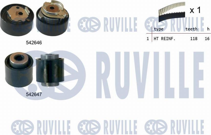 Ruville 550377 - Timing Belt Set autospares.lv