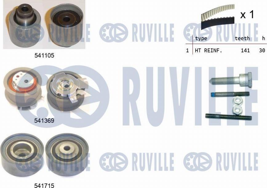 Ruville 550299 - Timing Belt Set autospares.lv